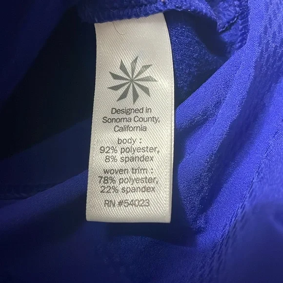 Athleta Plush Tech Hoodie 3.0 SAPPHIRE BLUE #721643 Size Medium Tall MT - Picture 12 of 14